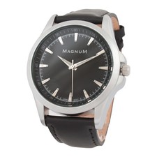Quarz-Armbanduhr mit schwarzem