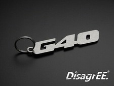 Schlüsselanhänger "G40" - für VW Polo G40 - G Lader - Edelstahl  GEBÜRSTET!