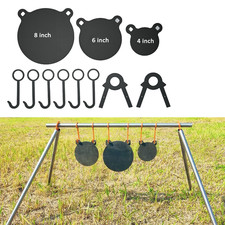 AR500 Stahl Zielscheibe Pendelziel Kugelfang Schießspiel Target Luftgewehr