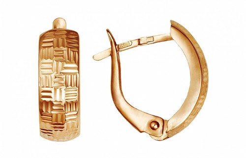 14k 585 rotgold ohrring - 585,