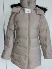 ZARA Damen Daunenjacke beige Gr. XS abnehmb. Kapuze NEU