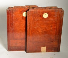 2x Mahagoni Doppelkassetten