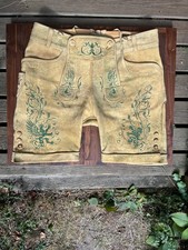 himmel arsch und zwirn Hirschlederhose Sonntagshose Größe 48 mit Hosenträger