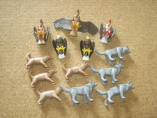 PLAYMOBIL KG : KONVOLUT  WILDE HUNDE WOLF WÖLFE GEIER ADLER !!!