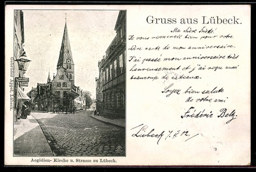Ansichtskarte lübeck - ansichtskarte,