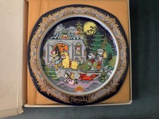 Björn Wiinblad Weihnachtsteller 1984 Rosenthal, als Belegschaftsexemplar gemarkt