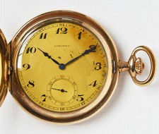 Longines Herren Taschenuhr Sprungdeckeluhr vergoldet Herrenuhr