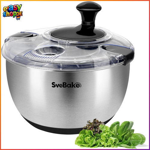 Salatschleuder edelstahl 5l - salatschleuder, 4,5l