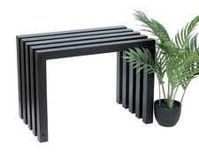 Hocker Metall Schwarz Sitzbank