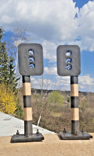 2x LICHT SIGNAL EISENBAHN SPUR
