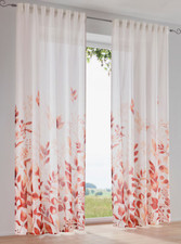 881588 Heine home Dekostore Vorhänge Vorhang Gardinen weiß rot orange NEU