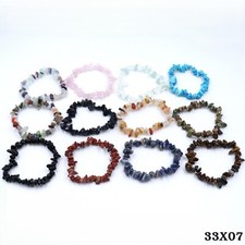 Splitterarmband Edelstein Splitter Armband Steinarmband viele Varianten dehnbar