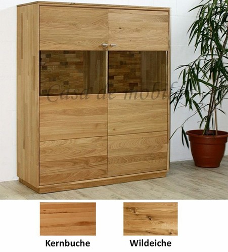 Massivholz highboard - massivholz,