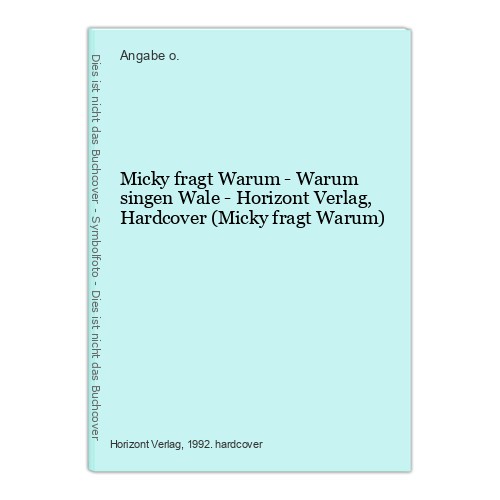 Micky fragt warum - micky,