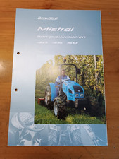 Prospekt Landini Mistral Werbung Brochüre Traktor Schlepper