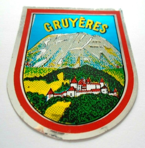 Souvenir aufkleber gruyeres - souvenir-aufkleber,