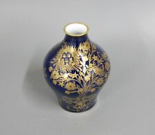 Vase 15 cm C.M. Hutschenreuther Kobaltblau Gold Dekor 