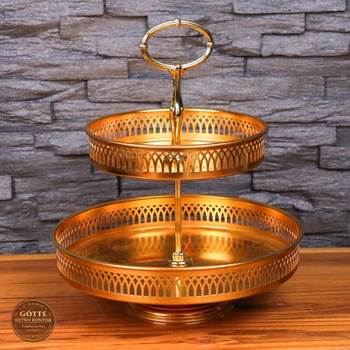 Vintage messing etagere - vintage, messing-etagere