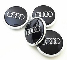 4 Schwarz Chrom Felgencenter