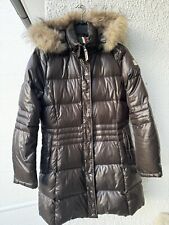 Dolomite Daunenmantel * braun * tailliert * abnehmbare Kapuze mit Fellbesatz * L