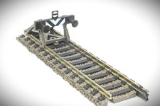 1:87 HO Fleischmann Profigleis Prellbock 6117 auf Gleis 6102, 105 mm