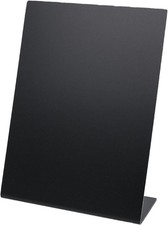 5x HMF Tischaufsteller Werbeaufsteller Kreidetafel L-Aufsteller DIN A6 Schwarz