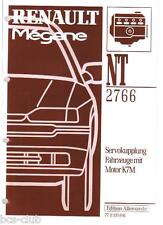 RENAULT MEGANE MOTOR K7M SERVOKUPPLUNG HALBAUTOMATIK WERKSTATT HANDBUCH