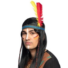 Indianer Stirnband mit Federn Indianerin Kopfschmuck Federkopfschmuck Pocahontas