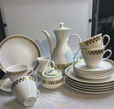 Fürstenberg Kaffeeservice Service 6 Personen Galerie Goldbordüre 02826 21 tlg. 