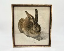 Alte Kunstgrafik HASE von