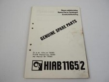 Hiab 1165/2 Loader Crane Parts