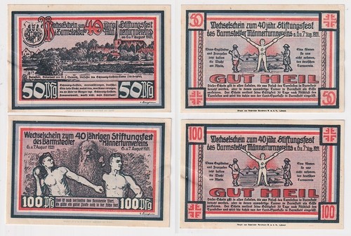 100 pfennig banknoten - 50,
