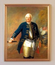 König Friedrich Wilhelm I. Preußen Knobelsdorff Hohenzollern A3 119 Gerahmt