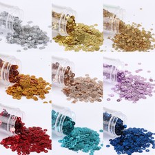 Craft Round Glitter 720-2000Pcs Lose Access Log-Pailletten Mit Silbernen /
