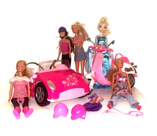 Barbie Set, Motorroller, Auto