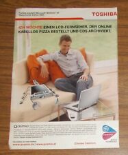 Seltene Werbung TOSHIBA QOSMIO Notebook Portable Computer Oliver Bierhoff 2005