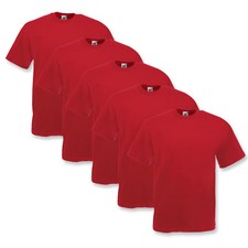 5er FRUIT OF THE LOOM T SHIRT SETS M L XL XXL XXXL 4XL 5XL HERREN SHIRTS VALUE