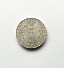 BRD 5 DM 1958 G Silberadler J