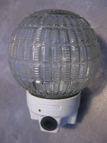 Vintage glas kugellampe - ,