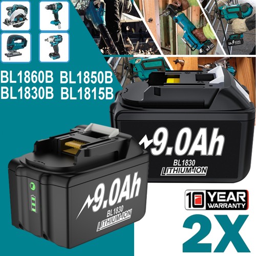 9000mah für makita bl1860b - 2x,