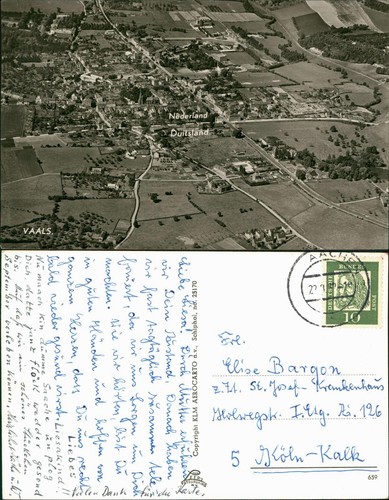 Postkaart vaals luftaufnahme - postkaart,