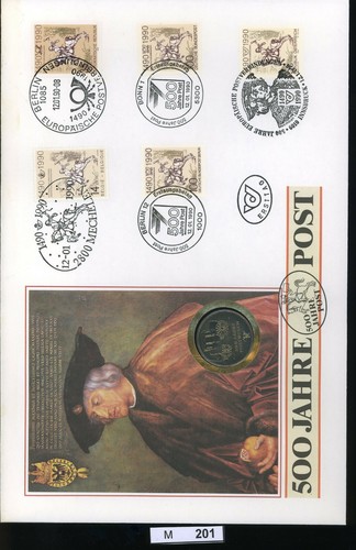 M201 bund 1990 münzbrief - m201,,