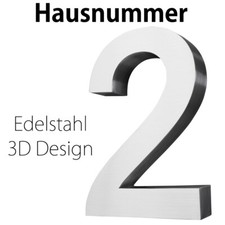 Edelstahl Hausnummer 20 cm