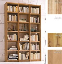 Massivholz Bücher-regal geölt NEU Holz regale Bibliothek Wand schrank Standregal
