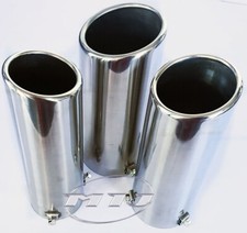 Auspuffendrohr Sport Schraubverkleidung Schrägstrich Schnittspitze 3"" 3,5"" 4"" Hochwertig MIJ