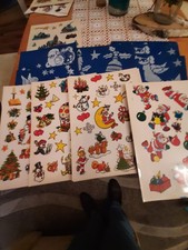 Diverse Weihnachts-Fensterbilder