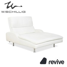 Willi Schillig Leder Liege Creme Weiß