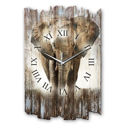 Designer wanduhr elefant im - "elefant",