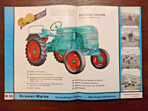 Original kramer k15 schlepper - kramer,