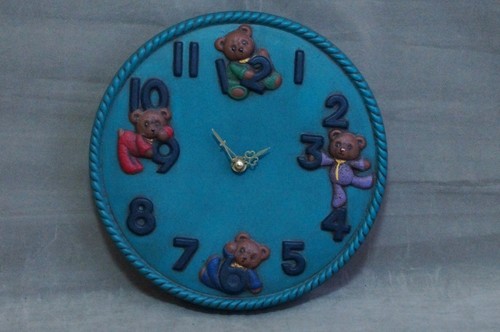Uhr wanduhr kinder teddybären - kinder,